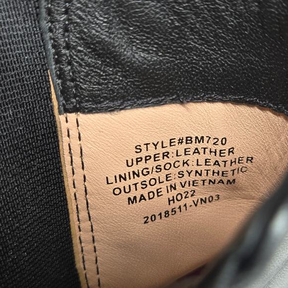 J. Crew Black Leather Platform Lug Sole Heeled Pull-on Chelsea Boots, Size 8.5 - Picture 9 of 11